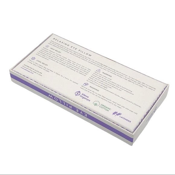Aleva Organics Relaxing Eye Pillow | Hot & Cold Therapy | Lavender | Organic - Picture 3 of 5